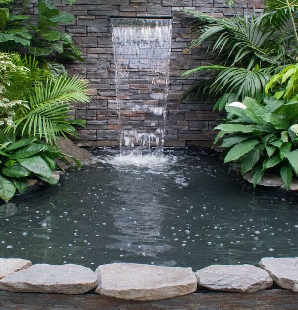 تصميم نافورة جدارية